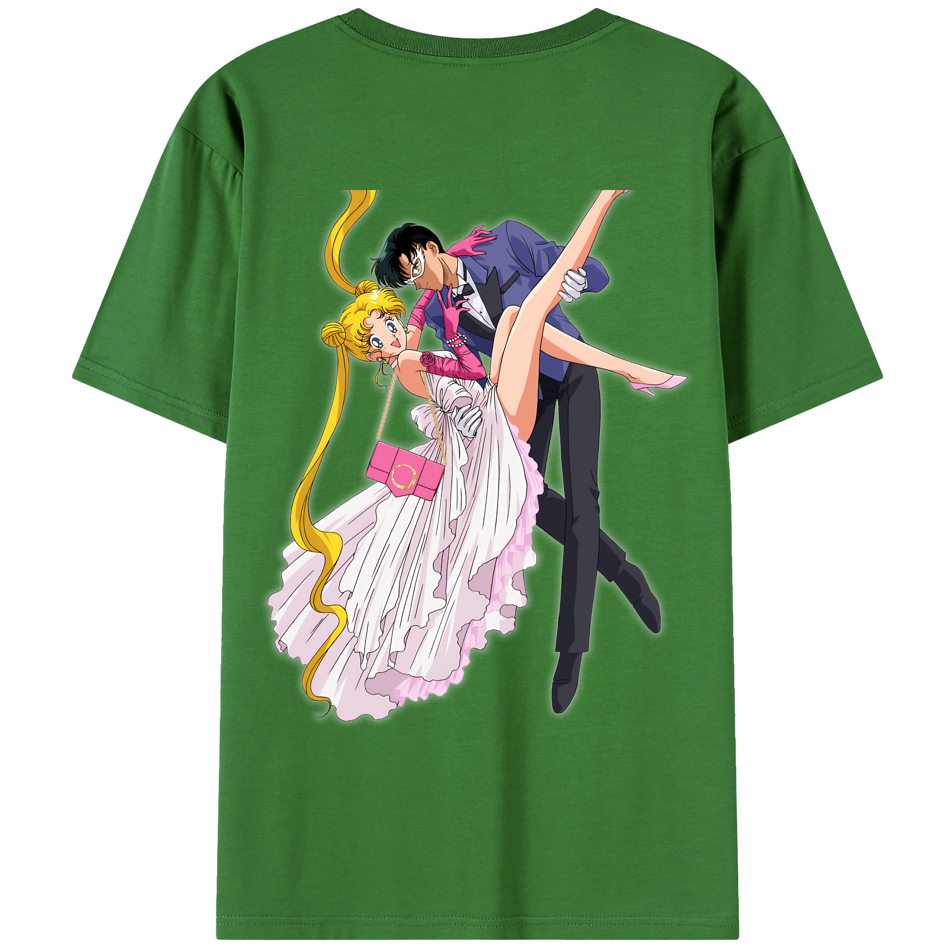 （画像用） 美少女戦士セーラームーン 愛野 美奈子 あいの みなこ Sailor Moon Aino Minako レディース半袖Tシャツ(バックプリント)